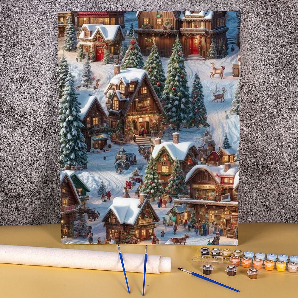What If Christmas Joy Came in a Paint by Numbers Box?