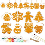 Load image into Gallery viewer, Golden Christmas Charm Ornaments Paint by Numbers
