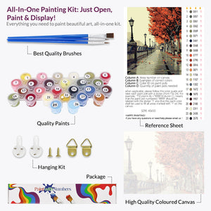 Autumn Tree Paint by Numbers
