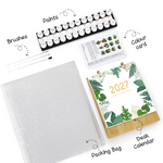 Load image into Gallery viewer, Botanical Leaves Paint by Numbers Desk Calendar
