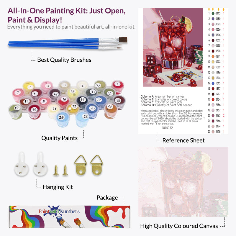 Cherry Bliss Paint by Numbers