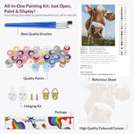 Load image into Gallery viewer, Cute Cow Paint by Numbers
