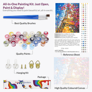 Eiffel Tower Paint by Numbers