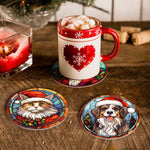 Load image into Gallery viewer, Festive Animals Paint by Numbers Coasters
