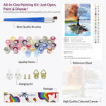 Load image into Gallery viewer, Four Seasons Tree Paint by Numbers
