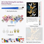 Load image into Gallery viewer, gold butterfly paint by numbers

