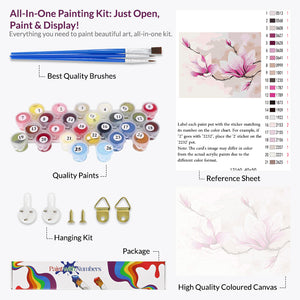 Magnolia Blossoms Paint by Numbers
