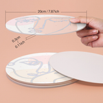 Load image into Gallery viewer, Minimalist Face Designs 6-Pieces Paint by Numbers Placemat
