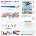 Load image into Gallery viewer, Paradise Beach Landscape Paint by Numbers
