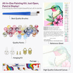 Load image into Gallery viewer, Pastel Humming bird Bliss Paint by Numbers

