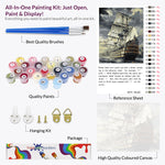 Load image into Gallery viewer, Ship at Stormy Sea Paint By Numbers
