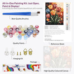 Load image into Gallery viewer, Sunset Tulip Garden Paint by Numbers
