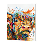 Load image into Gallery viewer, Color Splash Cow Paint by Numbers
