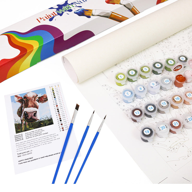 Highland Bull Paint By Numbers