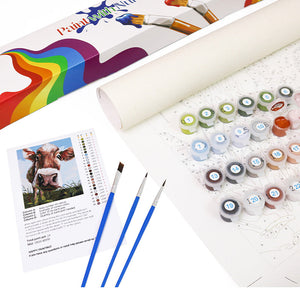 Stained Glass Dragonfly Blossoms Paint By Numbers