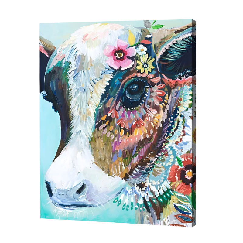 Blossom Cow Paint by Numbers