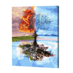 Load image into Gallery viewer, Four Seasons Tree, Paint By Number Kit
