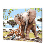 Load image into Gallery viewer, Happy in the Jungle, Paint By Numbers Elephant
